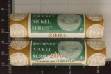 2004-P & D US $2 ROLLS OF WESTWARD JOURNEY NICKELS