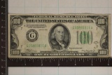 1934-A US $100 FEDERAL RESERVE NOTE GREEN SEAL