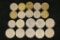 20 METAL ASSORTED CASINO GAMING TOKENS: 9-TWENTY