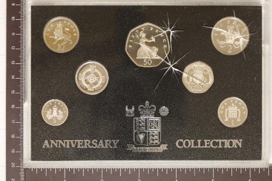 1996 GREAT BRITAIN SILVER PF 6 COIN ANNIVERSARY