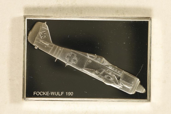 .60 TROY OZ PROOF STERLING SILVER AVIATION INGOT