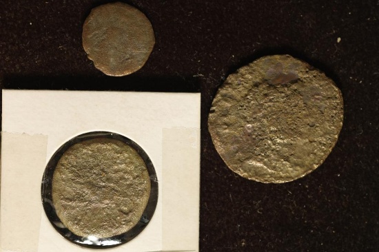 3 ROMAN ANCIENT COINS:27 B.C.-285 A.D. EARLY ROMAN