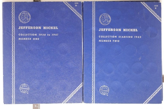 2-WHITMAN USED COIN ALBUMS JEFFERSON NICKEL