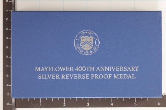 2020 MAYFLOWER SILVER REV. PF 400TH ANNIVERSARY