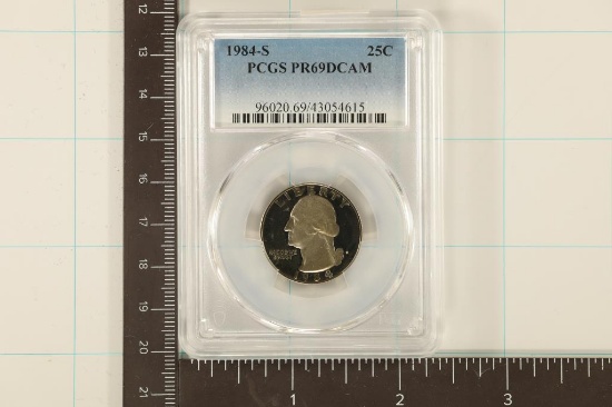 1984-S WASHINGTON QUARTER PCGS PR69 DCAM