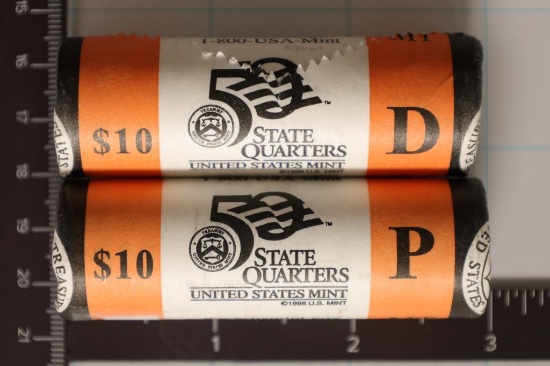 2 SOLID DATE ROLLS OF 2007 MONTANA P & D QUARTERS