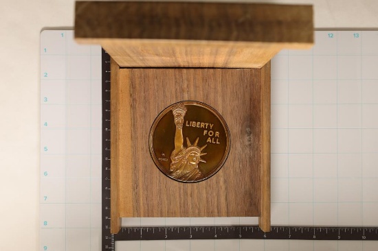 1976 LIBERTY FOR ALL METAL 3" ROUND 13.2 OZ. IN