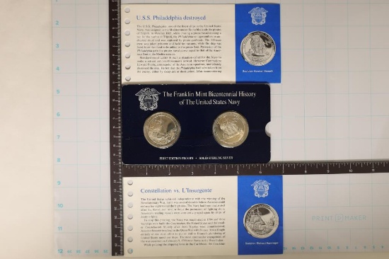 2-STERLING SILVER PF 1ST EDITION BICENTENNIAL