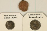 2 ROMAN EMPIRE & 1 ISLAMIC ANCIENT COINS