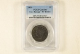 1850 US LARGE CENT PCGS GENUINE ENVIRONMENTAL