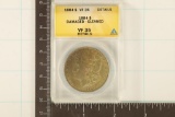 1884 MORGAN SILVER DOLLAR ANACS VERY FINE 35