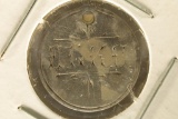LOVE TOKEN ON 1901 SILVER 3 PENCE EG+KC WITH
