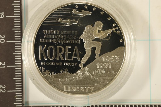 1953-1991-P KOREA WAR MEMORIAL PF US SILVER DOLLAR