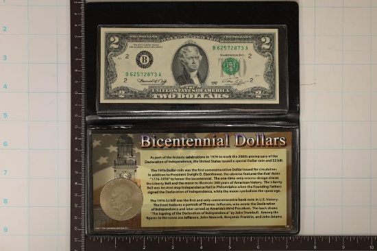 BICENTENNIAL DOLLAR SET FEATURES A 1976 US $2