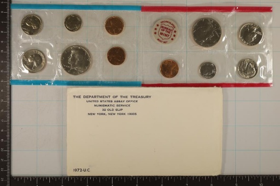 1972 US MINT SET (UNC) P/D/S (WITH ENVELOPE)