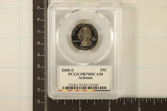 2008-S ARIZONA QUARTER PCGS PR70 DCAM
