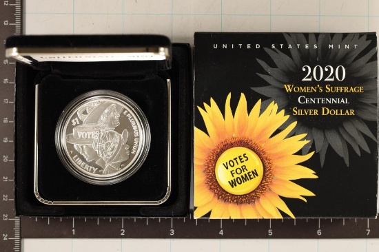 2020-P US PROOF SILVER WOMEN'S SUFFERAGE DOLLAR
