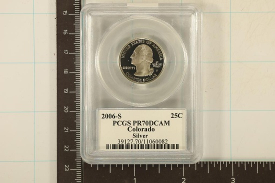 2006-S SILVER COLORADO QUARTER PCGS PR70 DCAM
