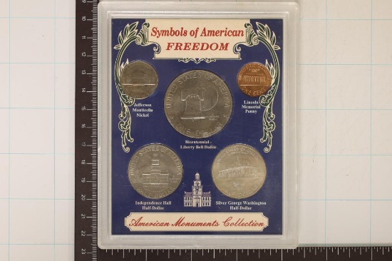 SYMBOLS OF AMERICAN FREEDOM 5 COIN COLLECTION