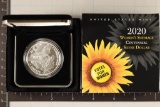 2020-P US PROOF SILVER WOMEN'S SUFFERAGE DOLLAR