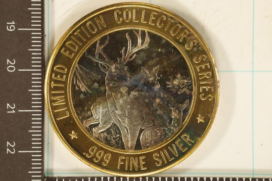 CASINO $10 SILVER TOKEN (UNC) 1995 GRAND CASINO