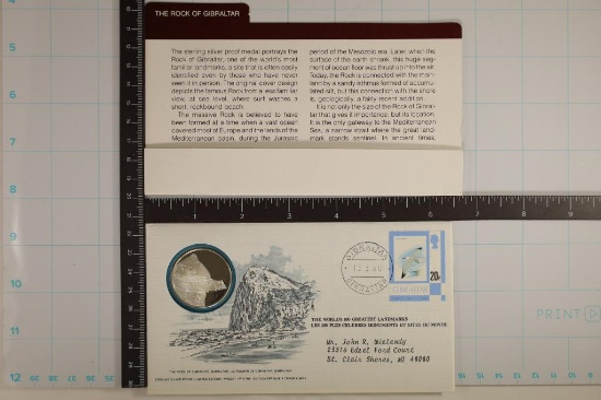 1 1/4" STERLING SILVER PF ROUND IN FDC WORLDS