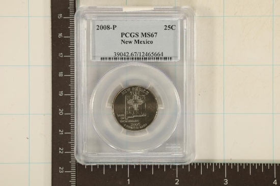 2008-P NEW MEXICO QUARTER PCGS MS67