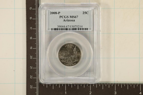2008-P ARIZONA QUARTER PCGS MS67