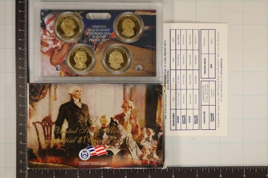 2007 PRESIDENTIAL DOLLAR 4 COIN PF SET WITH BOX