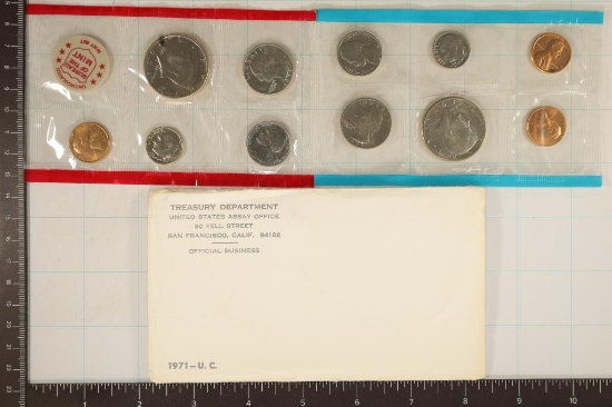 1971 US MINT SET (UNC) P/D/S (WITH ENVELOPE)