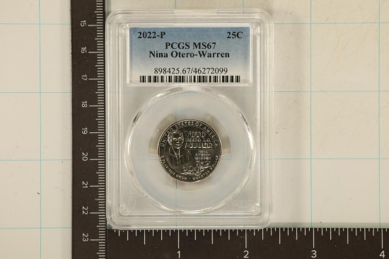 2022-P NINA OTERO-WARREN QUARTER PCGS MS67