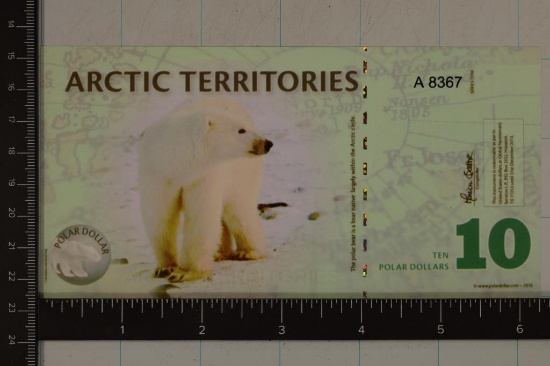 2010 ARCTIC TERRITORIES POLYMER 10 POLAR DOLLARS