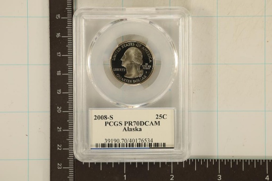 2008-S ALASKA QUARTER PCGS PR70 DCAM