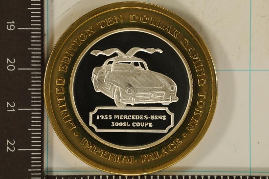 CASINO $10 SILVER TOKEN (UNC) IMPERIAL PALACE