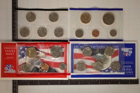 2003 US MINT SET (UNC) P/D (WITH ENVELOPE)