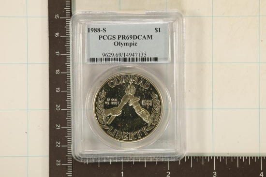 1988-S SILVER OLYMPIC US SILVER DOLLAR PCGS PR69