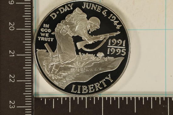 1995-W US PROOF SILVER "50TH ANNIVERSARY OF WWII"