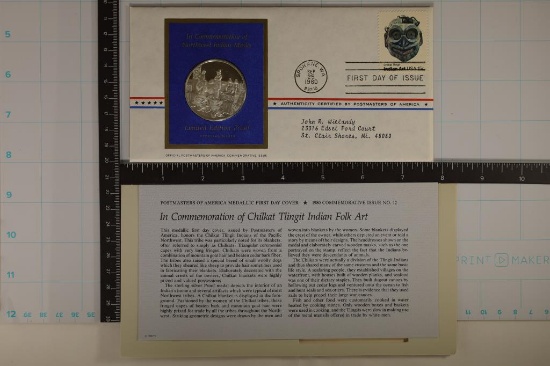 .8 OZ. PF STERLING SILVER ROUND IN FDC "NORTHWEST