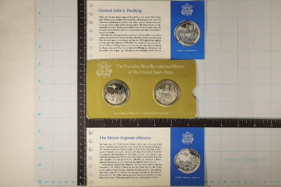 1.42 OZ. ASW TOTAL- 2 STERLING SILVER PROOF