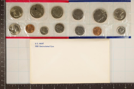 1981 US MINT SET (UNC) P/D/S (WITH ENVELOPE)