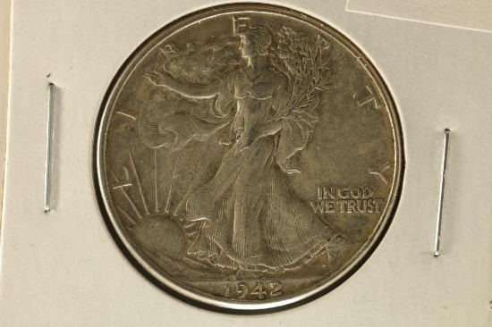 1942 SILVER WALKING LIBERTY HALF DOLLAR
