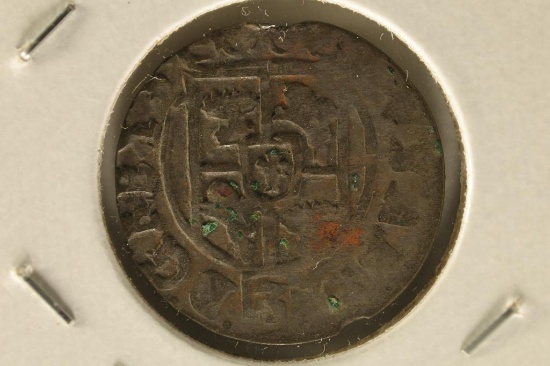 1600'S HAND HAMMERED POLAND SILVER 1/24TH TALER