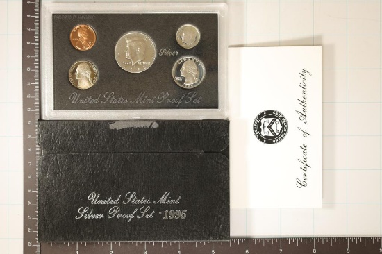 KEY DATE 1995 US SILVER PROOF SET (WITH BOX)