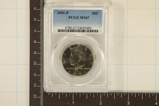 2001-P KENNEDY HALF DOLLAR PCGS MS67