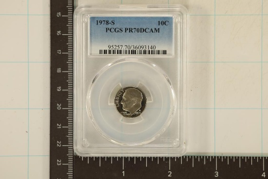 1978-S ROOSEVELT DIME PCGS PR70 DCAM