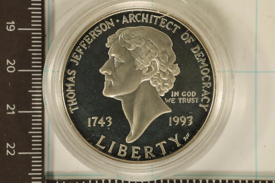 1993-S US PROOF SILVER "THOMAS JEFFERSON 250TH