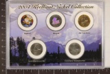 2004 KEELBOAT UNC 5 COIN NICKEL COLLECTION: