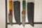 2 DAMASCUS STEEL FIXED BLADE KNIVES: 7.75