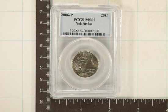 2006-P NEBRASKA QUARTER PCGS MS67