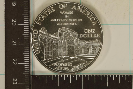 1994-W US UNC SILVER "WOMEN IN MILITARY" DOLLAR